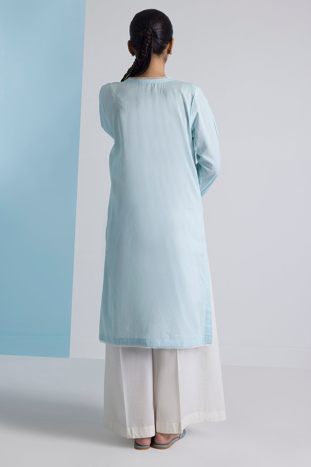 Embroidered Kurta Trouser - 2540