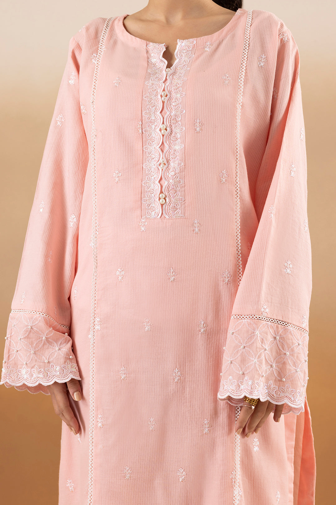 Embroidered Kurta Trouser - 2541