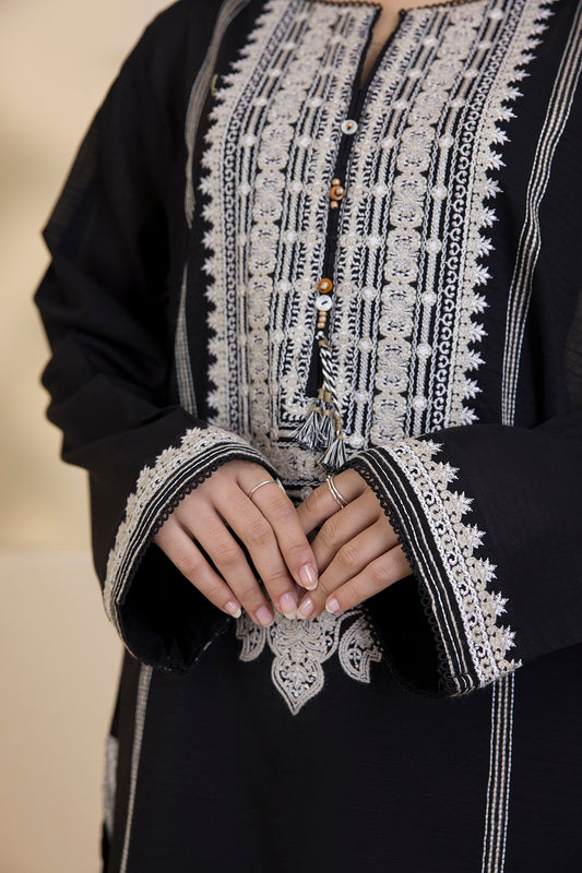 Embroidered Kurta Trouser - 2557