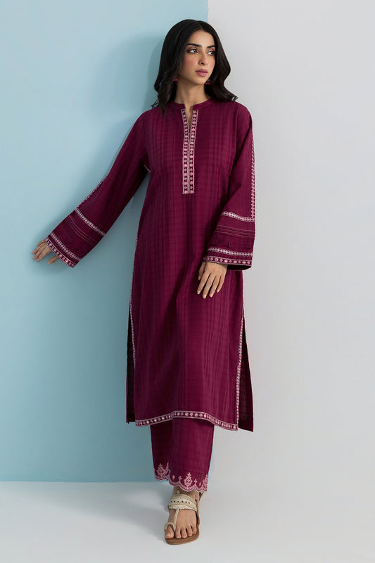 Embroidered Kurta Trouser - 2559