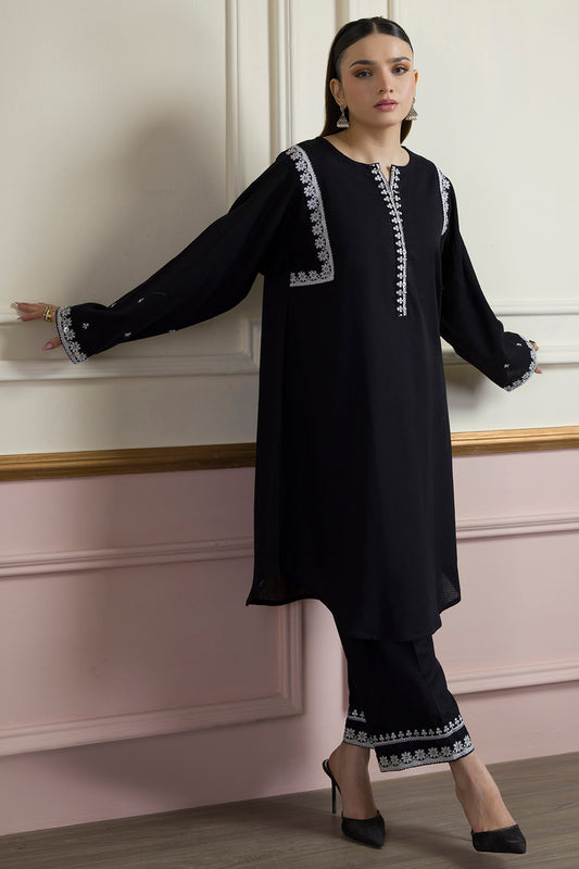 Embroidered Kurta Trouser - 2560