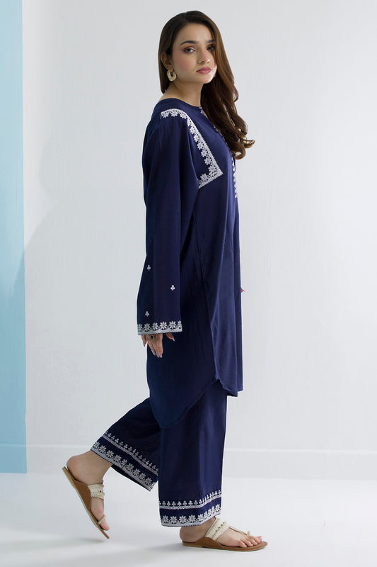Embroidered Kurta Trouser - 2562