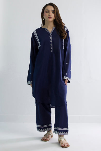 Embroidered Kurta Trouser - 2562