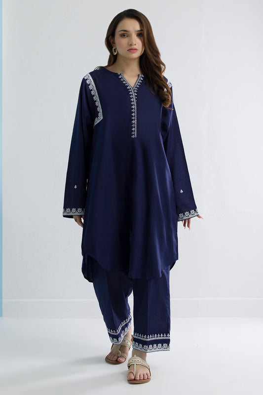 Embroidered Kurta Trouser - 2562