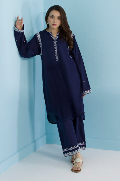 Embroidered Kurta Trouser - 2562