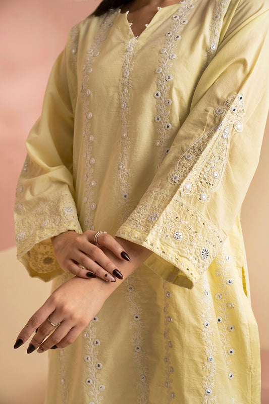 Embroidered Kurta Trouser - 2564
