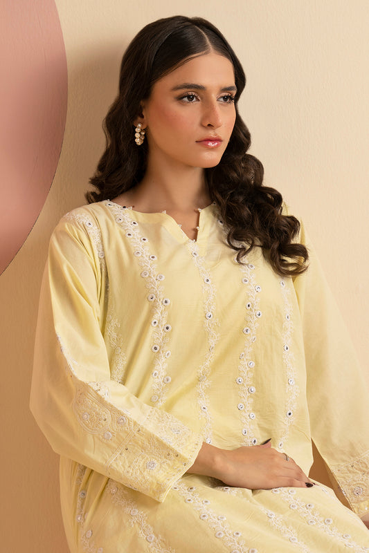 Embroidered Kurta Trouser - 2564