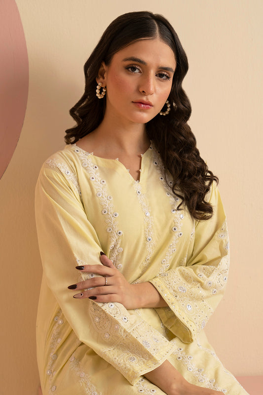 Embroidered Kurta Trouser - 2564
