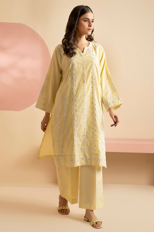 Embroidered Kurta Trouser - 2564