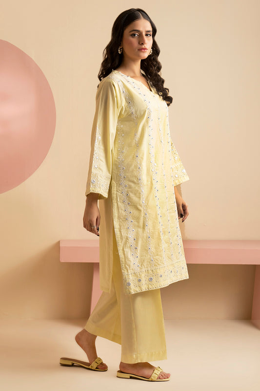 Embroidered Kurta Trouser - 2564