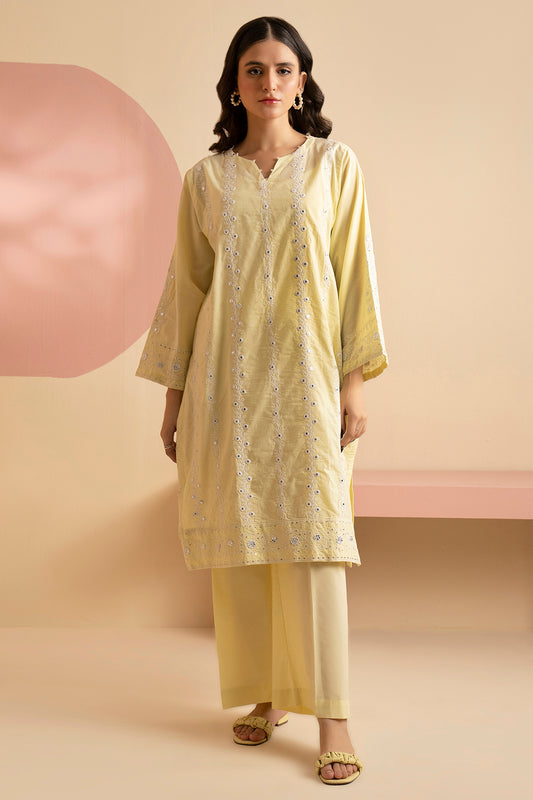 Embroidered Kurta Trouser - 2564