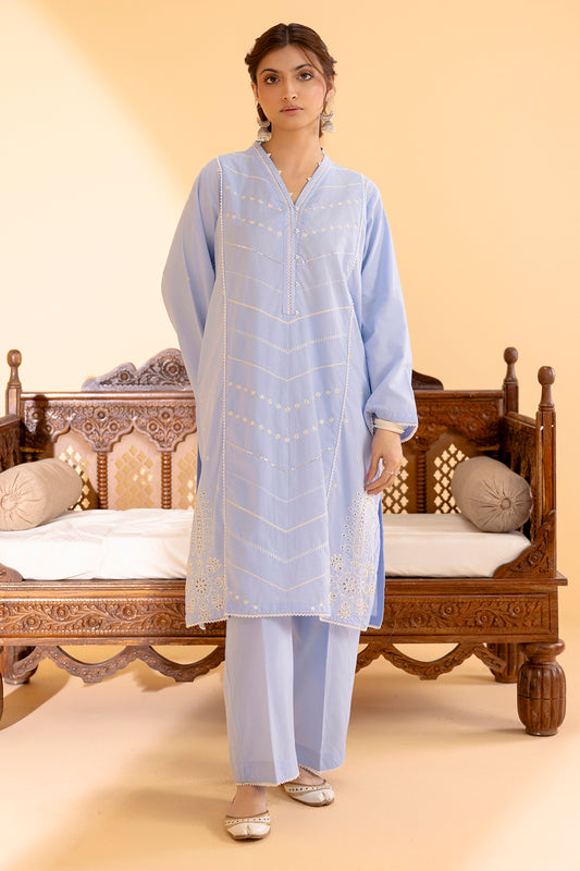 Embroidered Kurta Trouser - 2565