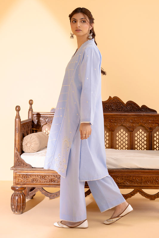 Embroidered Kurta Trouser - 2565