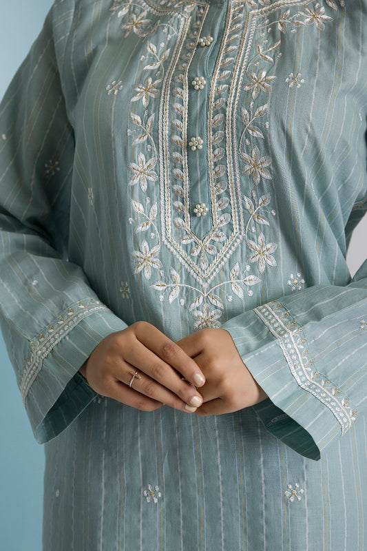 Embroidered Kurta Trouser - 2567