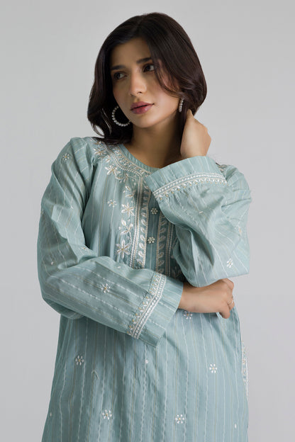 Embroidered Kurta Trouser - 2567