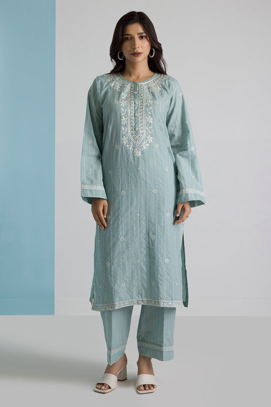 Embroidered Kurta Trouser - 2567
