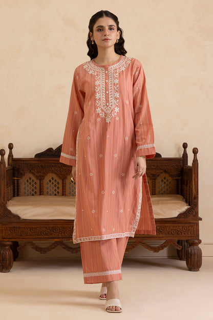 Embroidered Kurta Trouser - 2568