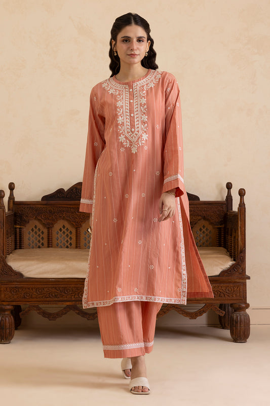 Embroidered Kurta Trouser - 2568