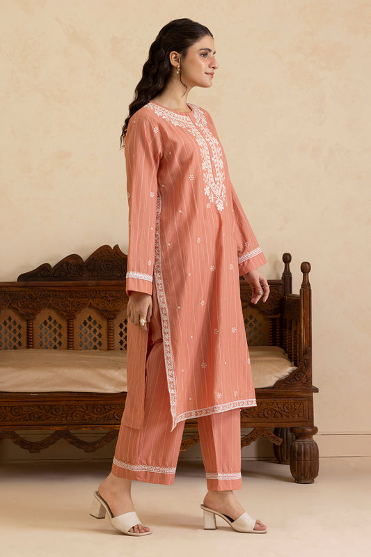Embroidered Kurta Trouser - 2568