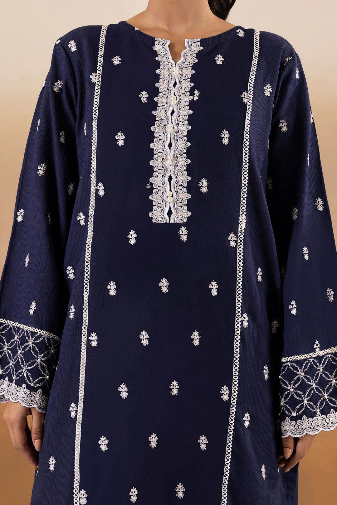 Embroidered Kurta Trouser - 2569