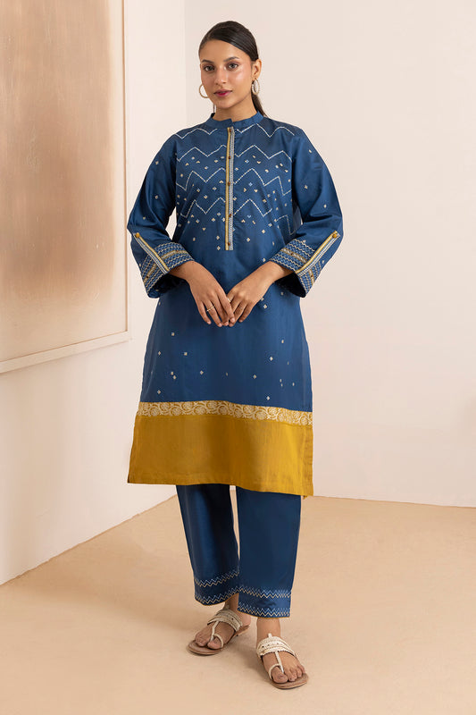 Embroidered Kurta Trouser - 2571
