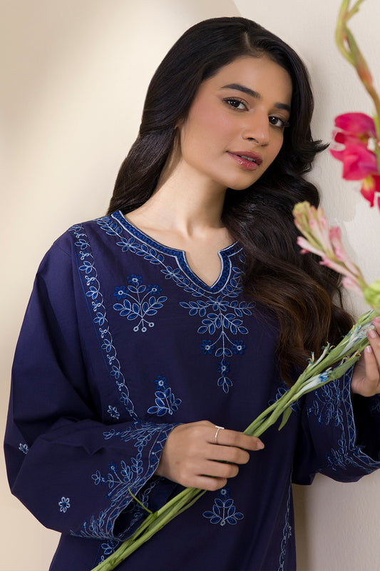 Embroidered Kurta Trouser - 2587