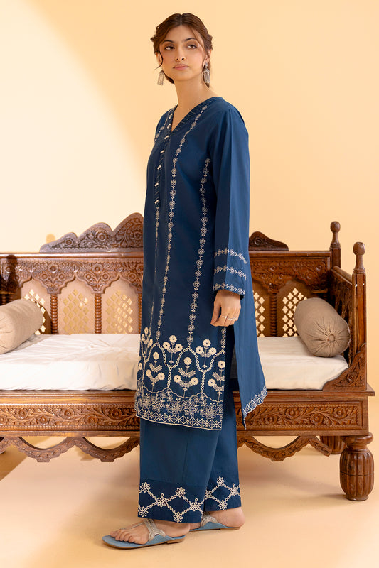 Embroidered Kurta Trouser - 2588