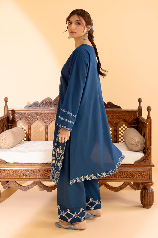 Embroidered Kurta Trouser - 2588