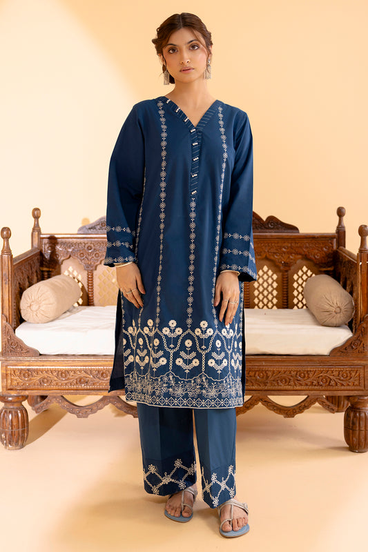 Embroidered Kurta Trouser - 2588