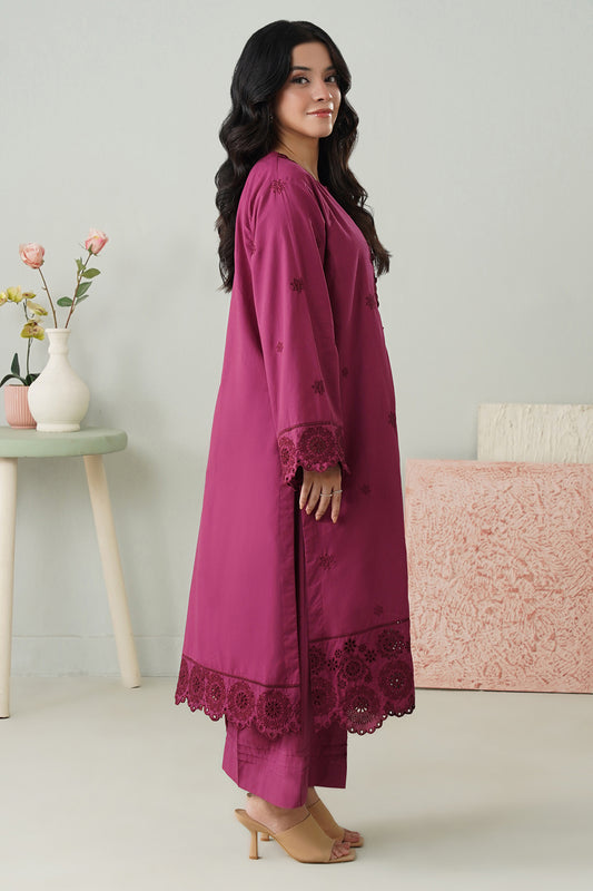 Embroidered Kurta Trouser - 2593