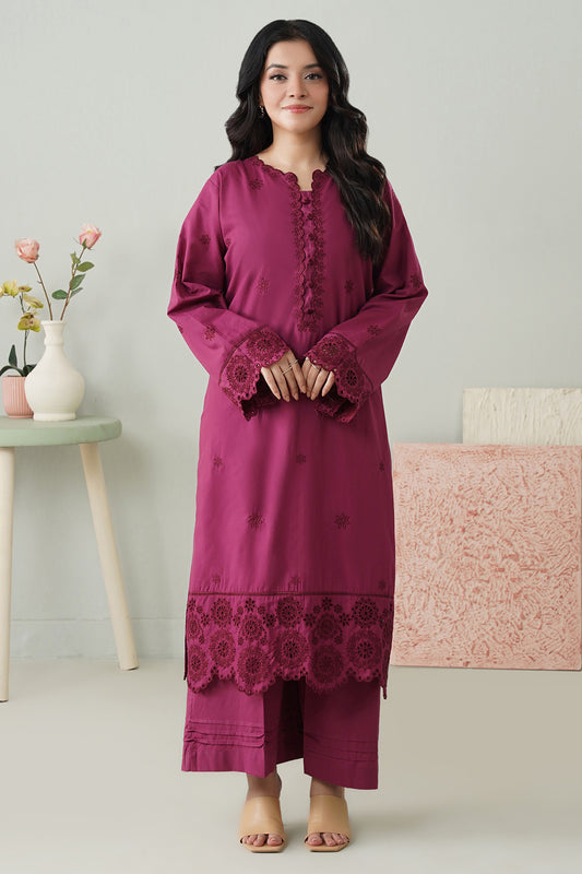 Embroidered Kurta Trouser - 2593