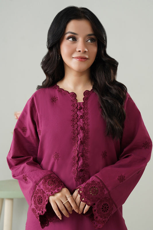 Embroidered Kurta Trouser - 2593