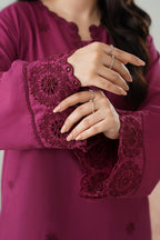 Embroidered Kurta Trouser - 2593
