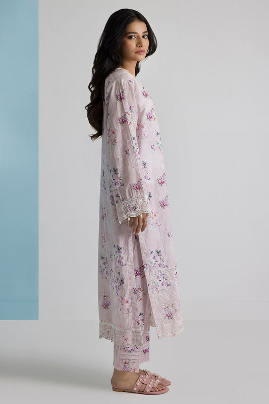 Embroidered Kurta Trouser - 2594