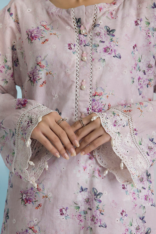 Embroidered Kurta Trouser - 2594