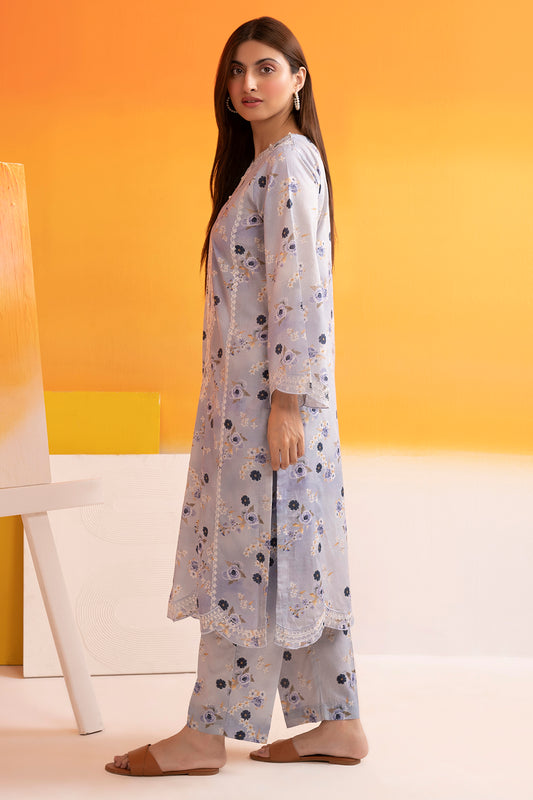 Embroidered Kurta Trouser - 2595