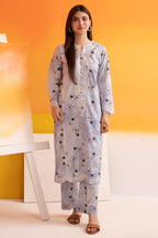 Embroidered Kurta Trouser - 2595