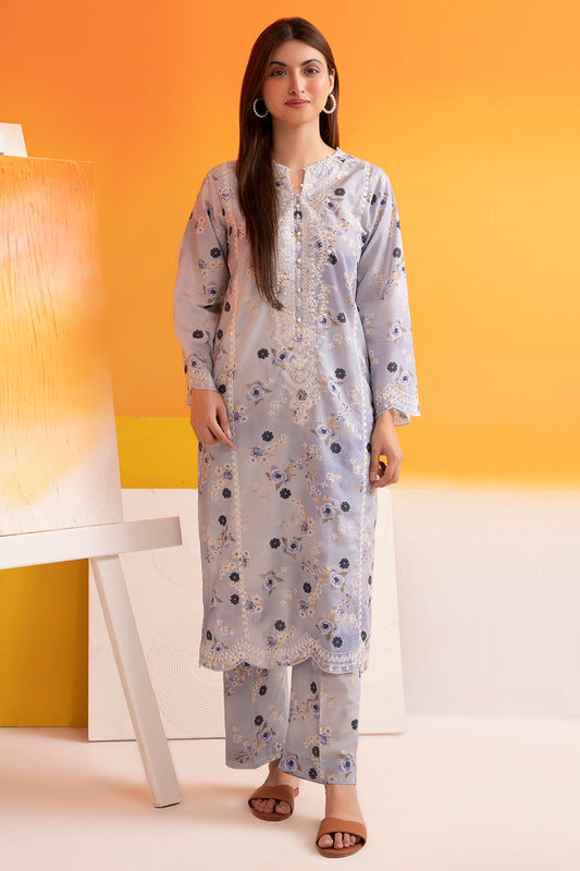 Embroidered Kurta Trouser - 2595