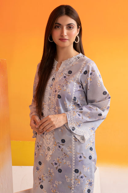 Embroidered Kurta Trouser - 2595