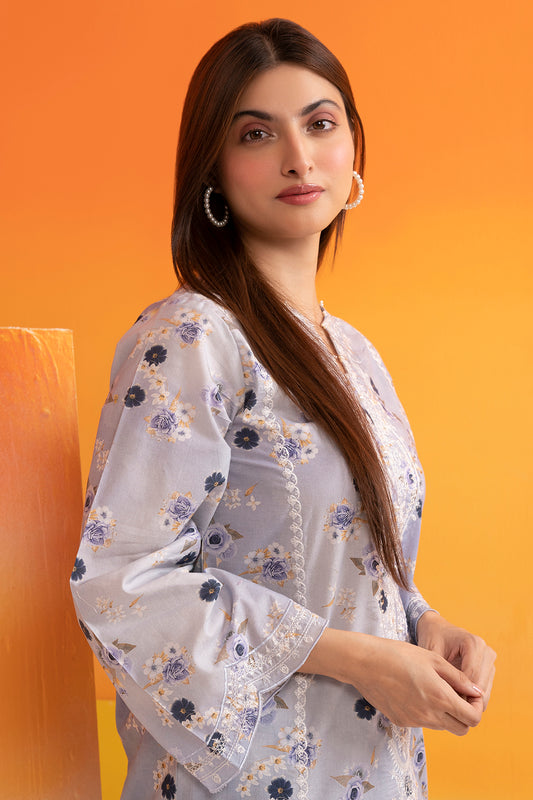 Embroidered Kurta Trouser - 2595