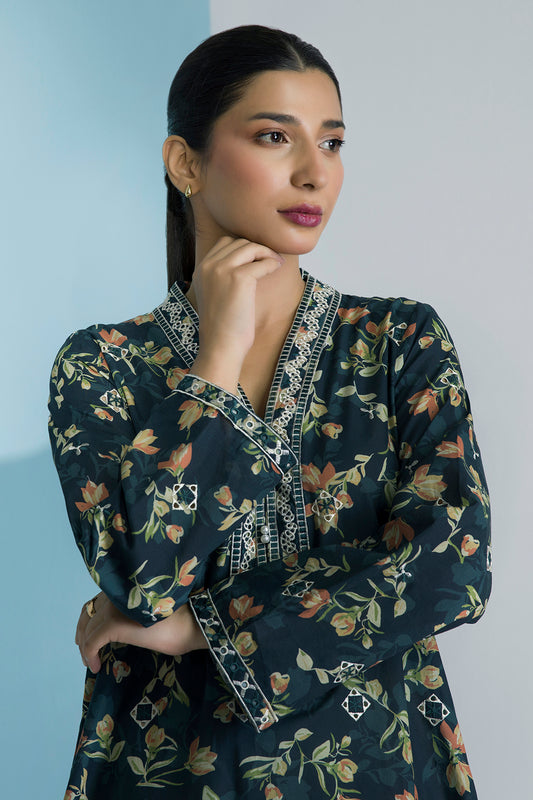 Embroidered Kurta Trouser - 2596