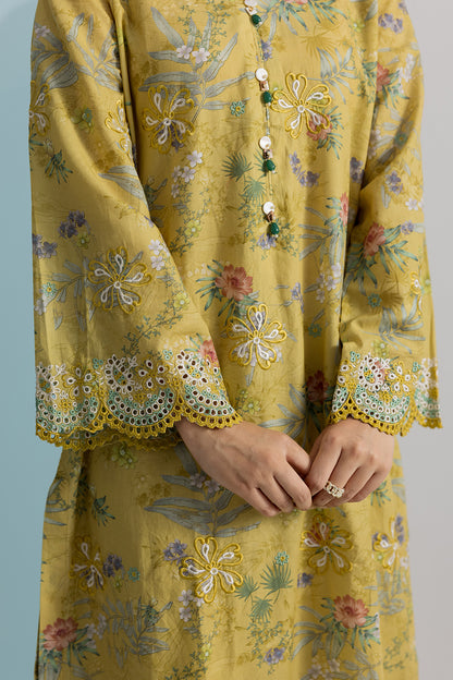 Embroidered Kurta Trouser - 2597