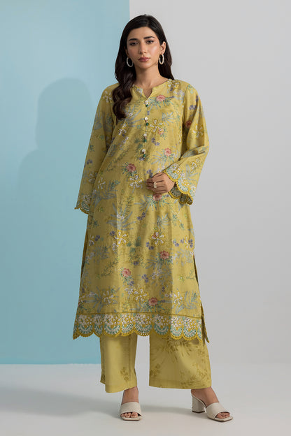 Embroidered Kurta Trouser - 2597