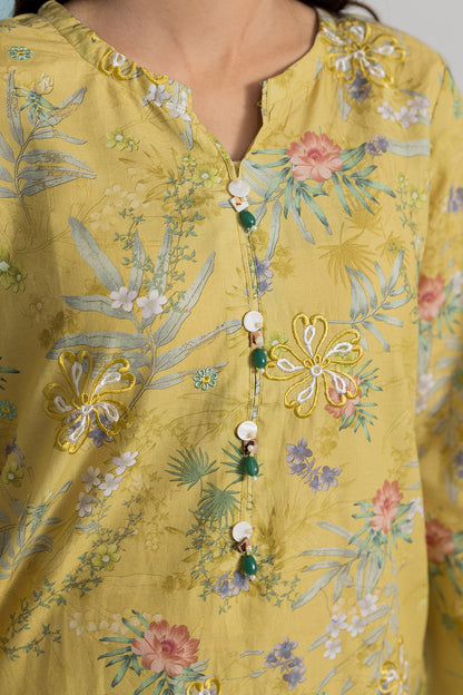 Embroidered Kurta Trouser - 2597