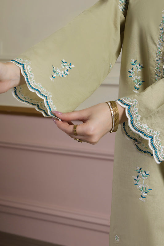 Embroidered Kurta Trouser - 2599