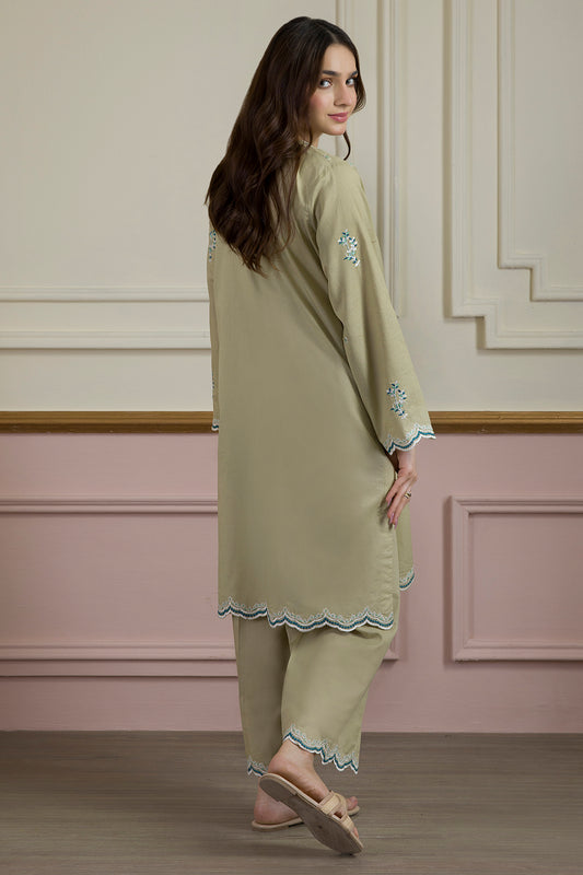 Embroidered Kurta Trouser - 2599