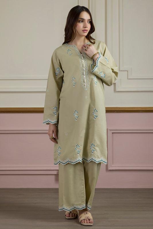 Embroidered Kurta Trouser - 2599
