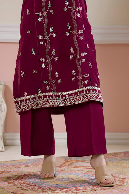 Embroidered Kurta Trouser - 2603
