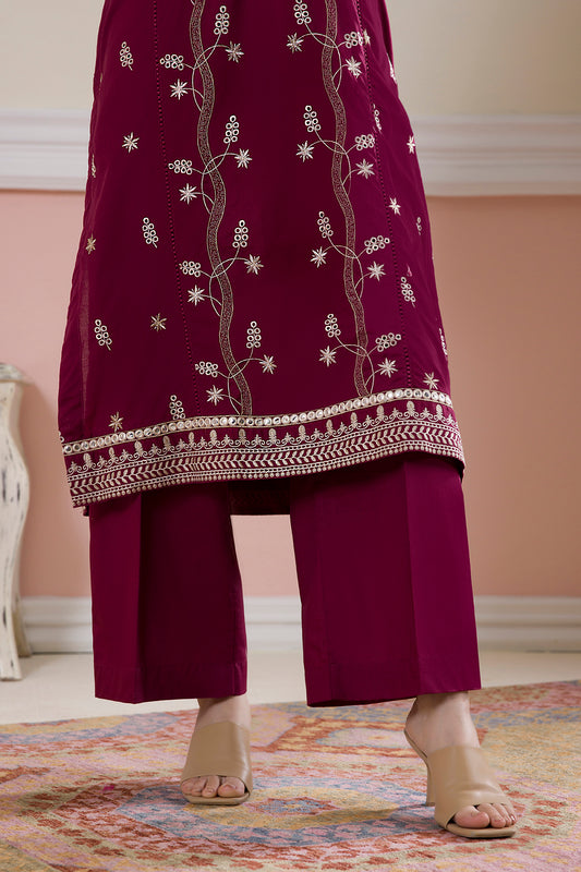 Embroidered Kurta Trouser - 2603