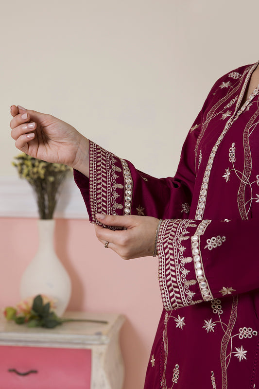 Embroidered Kurta Trouser - 2603